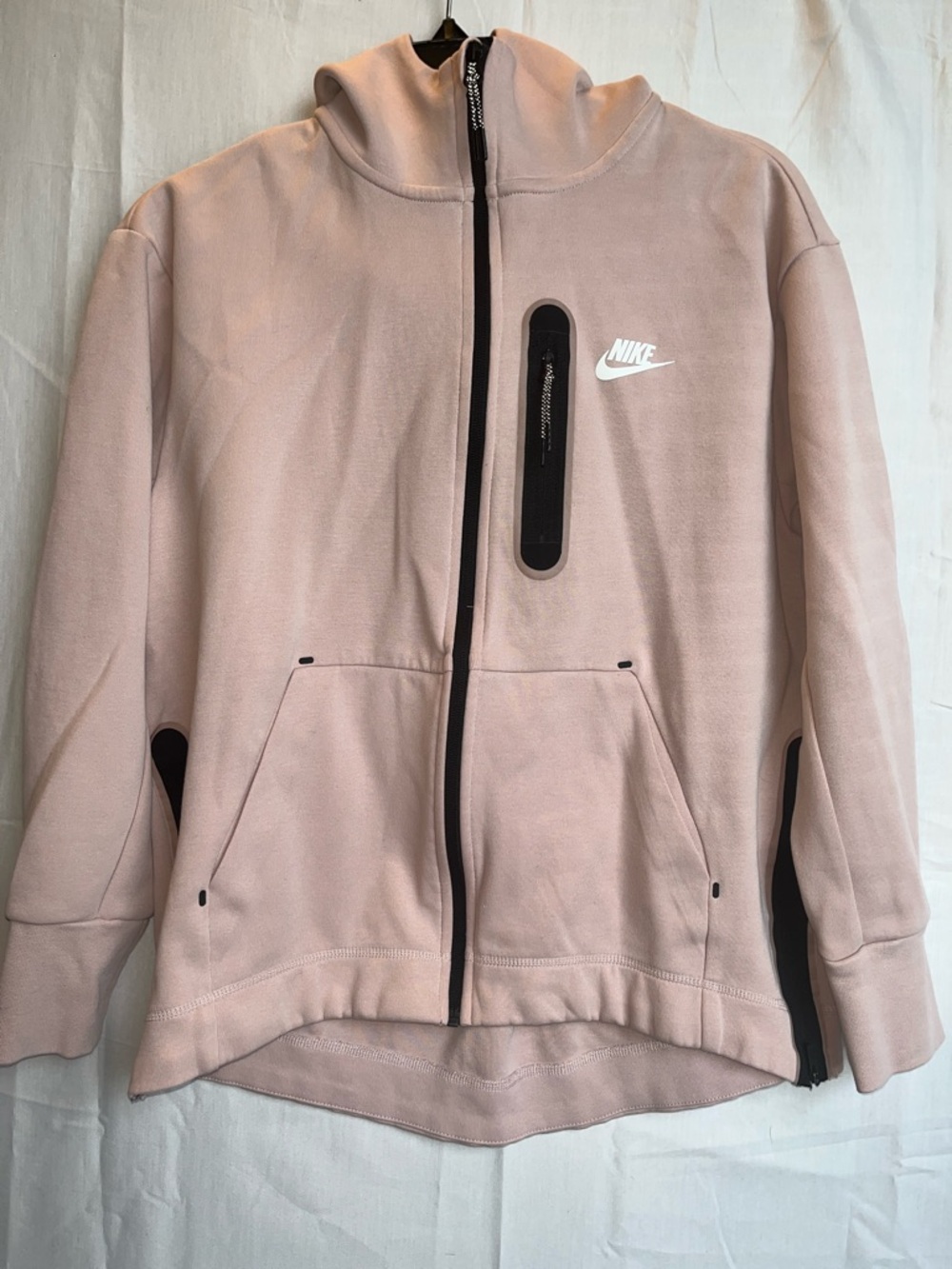 Nike Light Pink Full-Zip Tech Fleece Hoodie